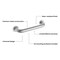 Kibi Circular 12-Inch Stainless Steel Grab Bar - Brushed Nickel KGB1012BN - alternate 3